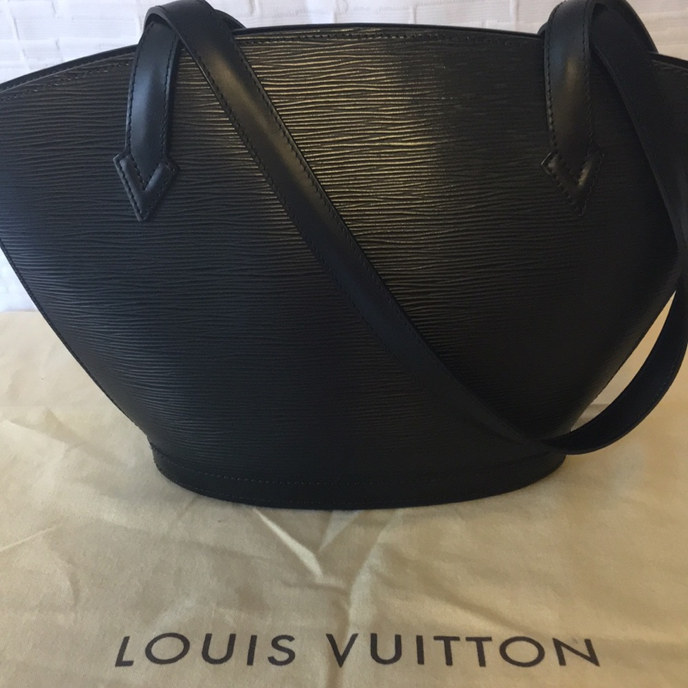 Authenic Louis Vuitton Black Epi St. Jacques